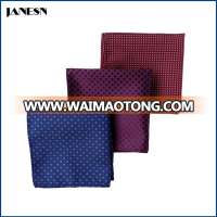 Custom Jacquard Polyester Brand Handkerchief Colorful Men Pocket Square